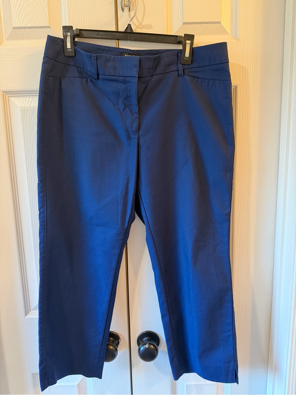 White House Black Market Navy Cropped Dress Pants